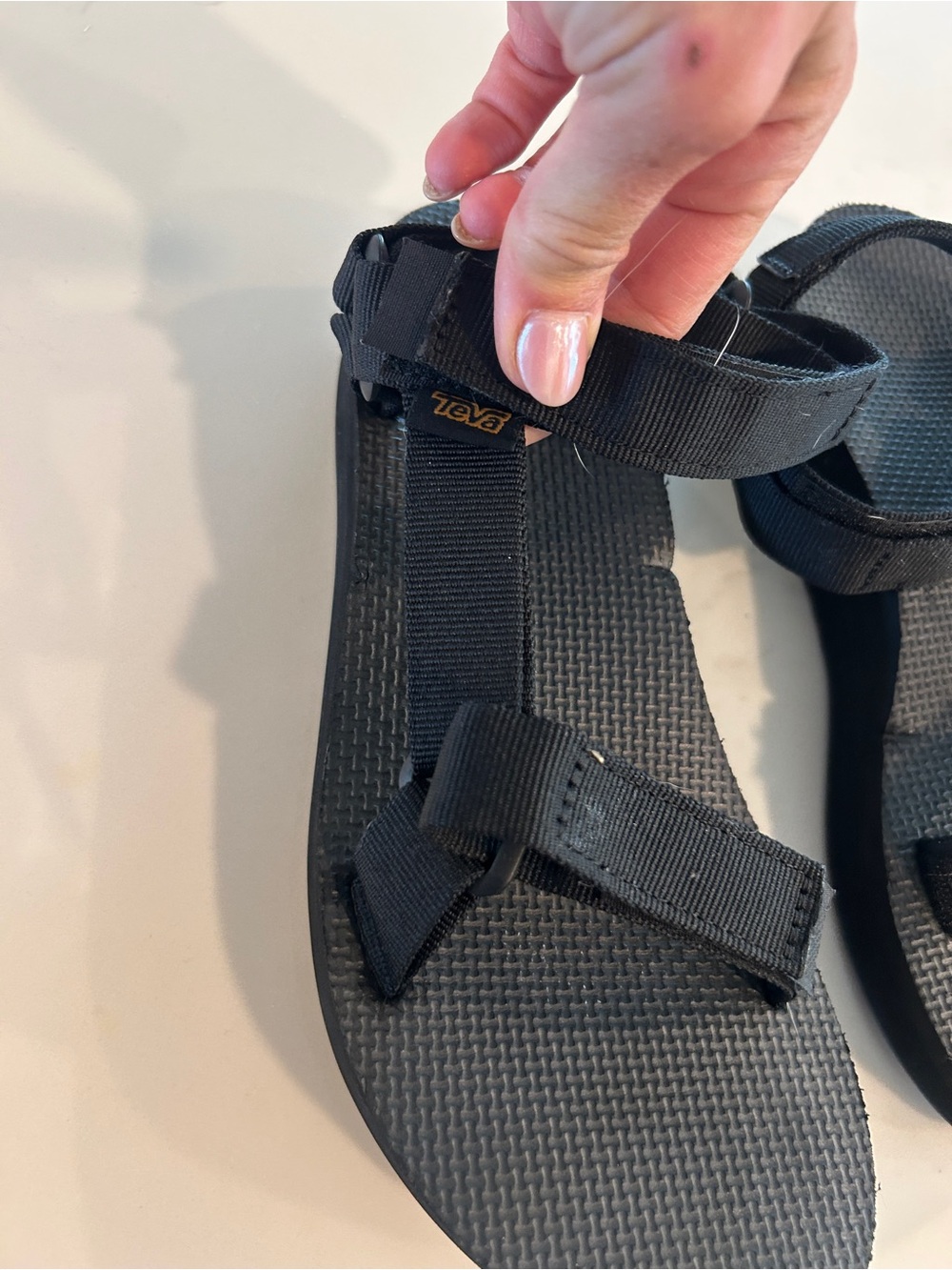 Teva Sport Sandals Black Adjustable Straps Sz 8 Summer - Picture 2 of 5